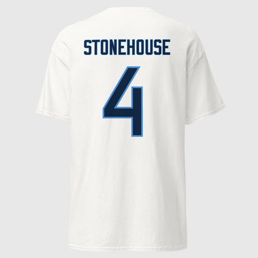 Ryan Stonehouse #4 White T-Shirt Jersey